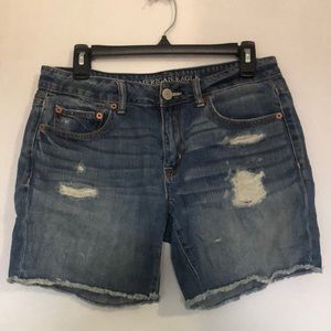 American Eagle Distressed Jean Shorts